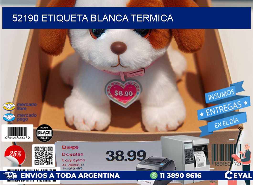 52190 etiqueta blanca termica