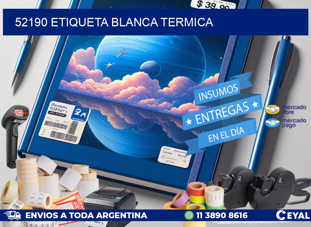 52190 etiqueta blanca termica