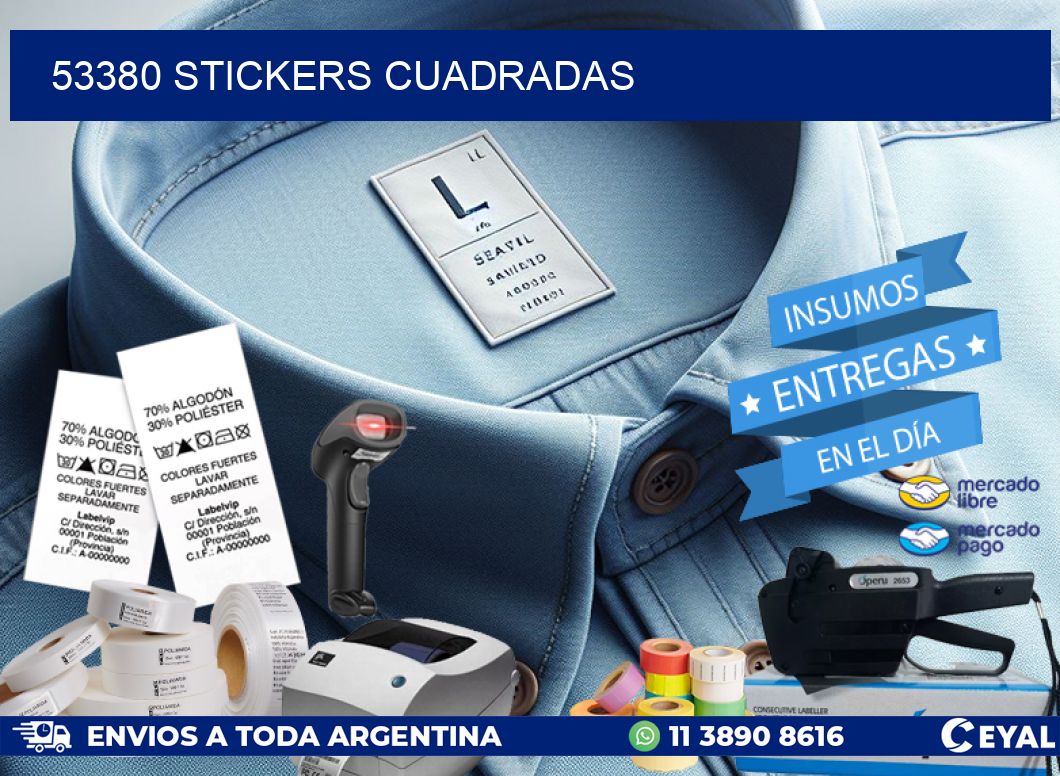 53380 Stickers cuadradas