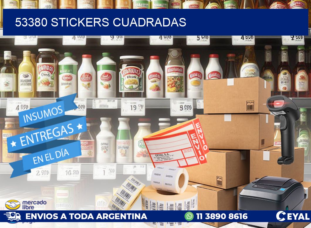 53380 Stickers cuadradas