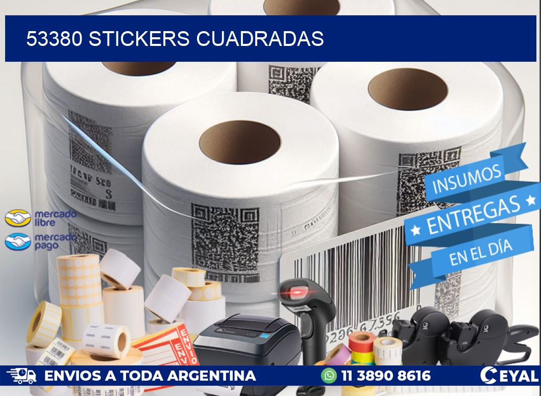 53380 Stickers cuadradas