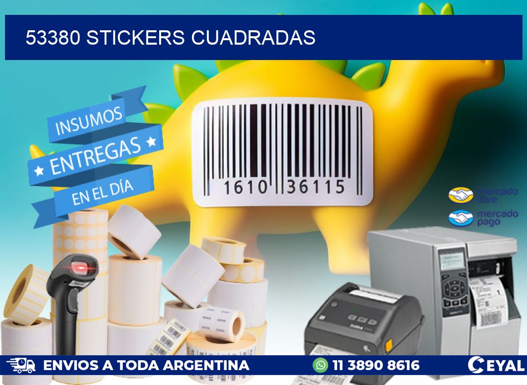 53380 Stickers cuadradas