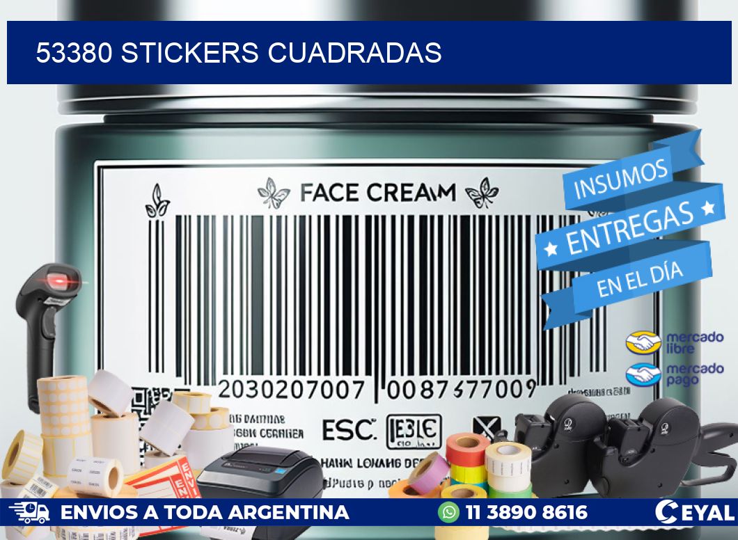 53380 Stickers cuadradas
