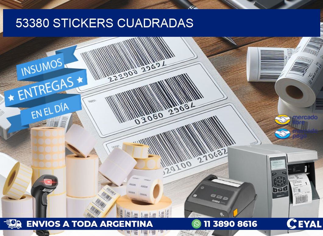 53380 Stickers cuadradas