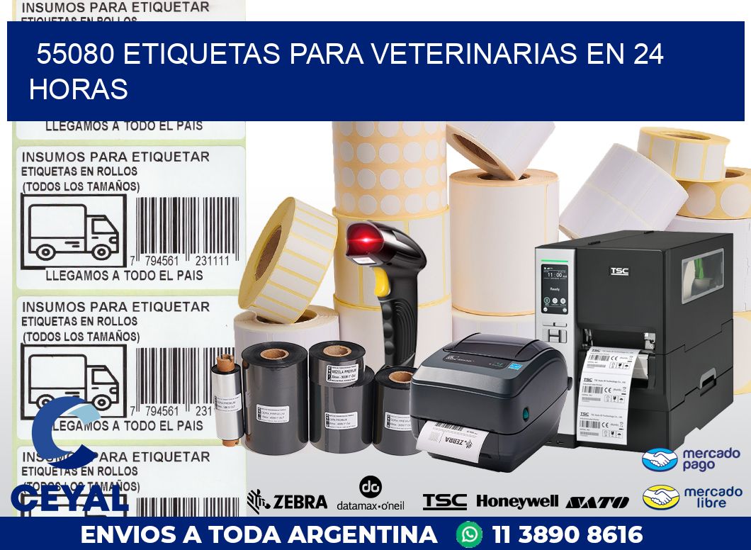 55080 ETIQUETAS PARA VETERINARIAS EN 24 HORAS
