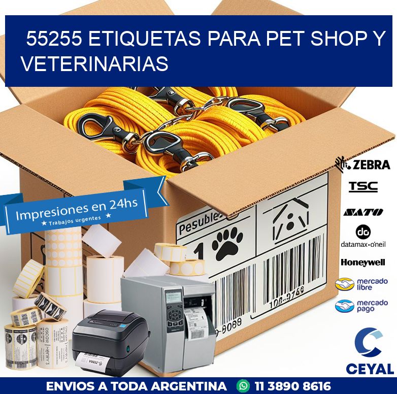 55255 ETIQUETAS PARA PET SHOP Y VETERINARIAS