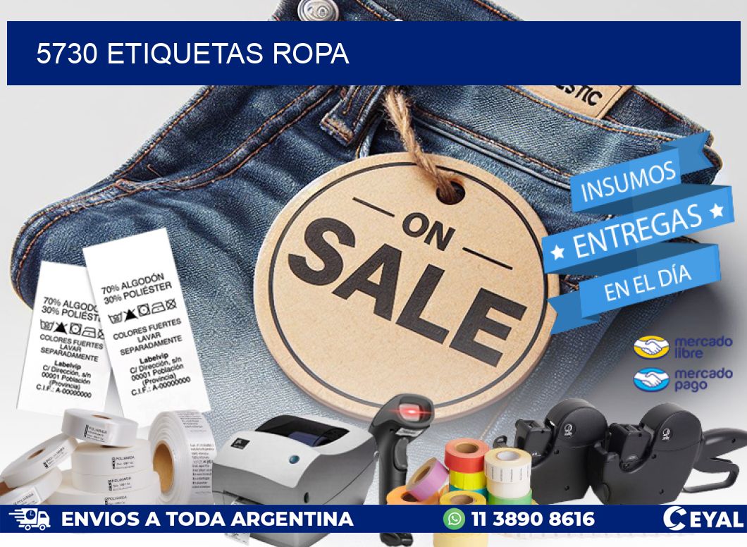 5730 ETIQUETAS ROPA
