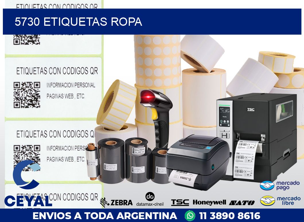 5730 ETIQUETAS ROPA