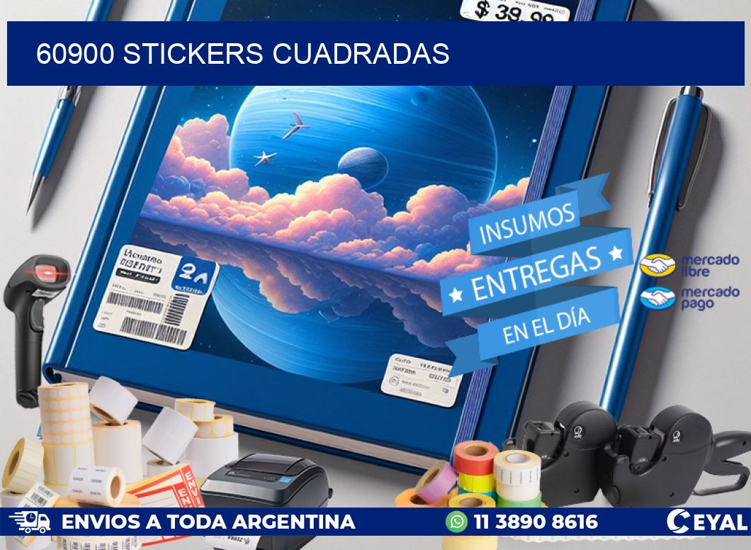 60900 Stickers cuadradas