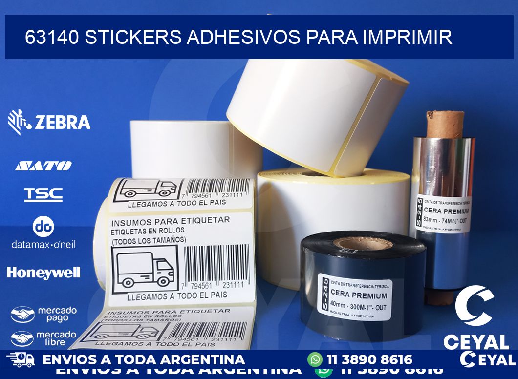 63140 stickers adhesivos para imprimir