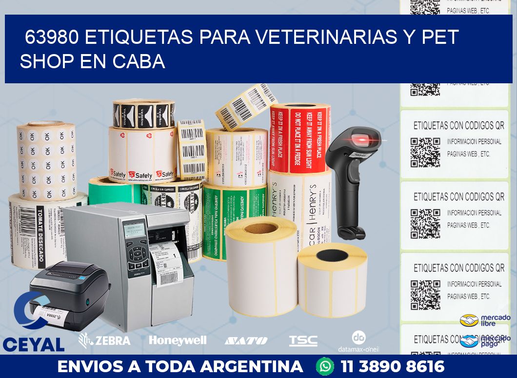 63980 ETIQUETAS PARA VETERINARIAS Y PET SHOP EN CABA