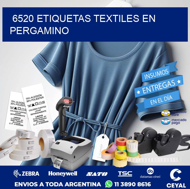 6520 ETIQUETAS TEXTILES EN PERGAMINO