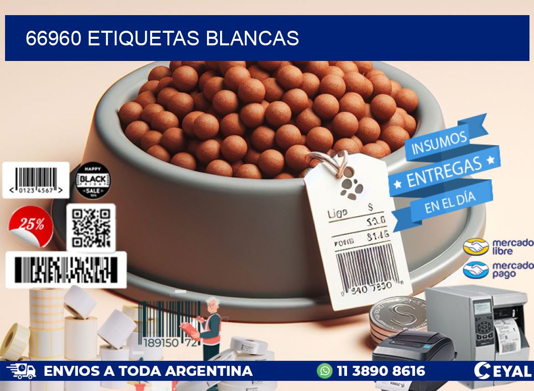 66960 ETIQUETAS BLANCAS