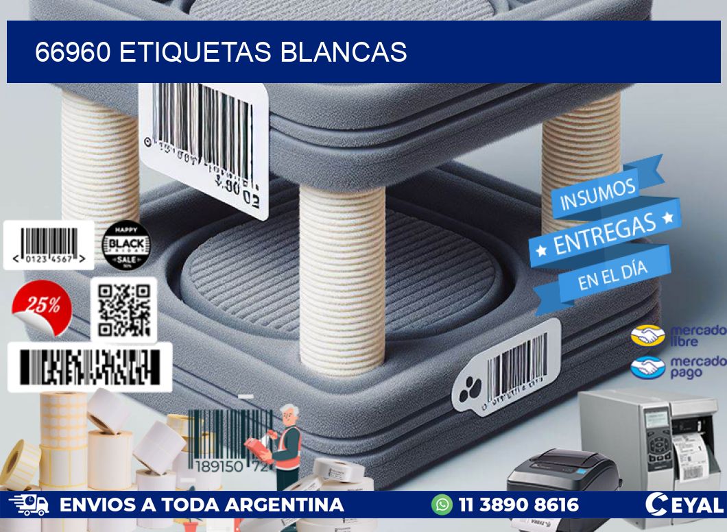 66960 ETIQUETAS BLANCAS