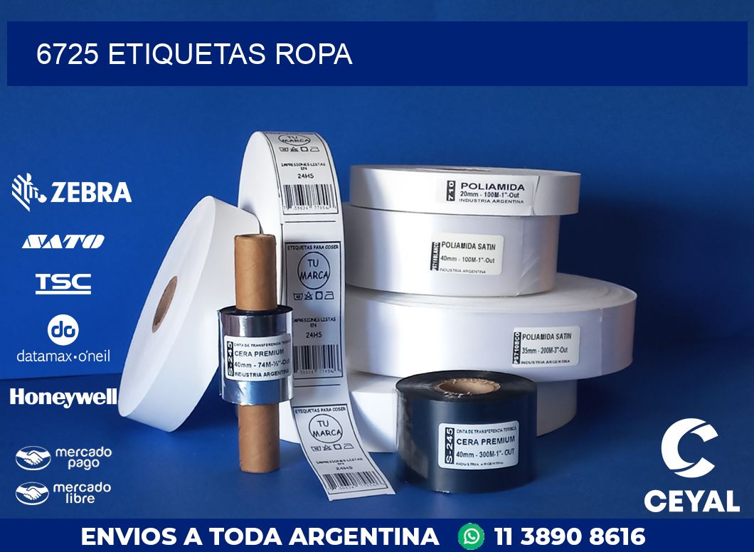 6725 ETIQUETAS ROPA