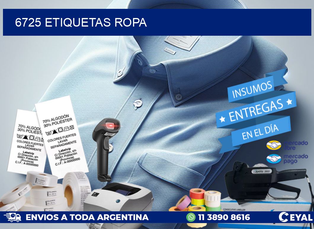 6725 ETIQUETAS ROPA