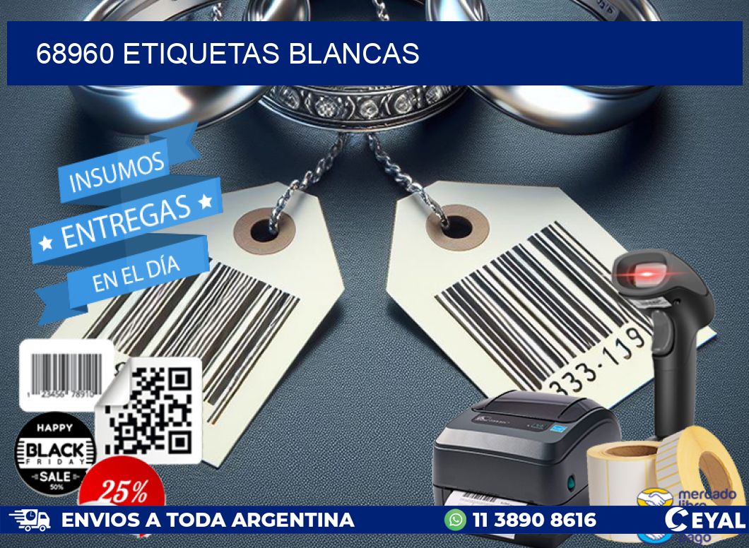 68960 ETIQUETAS BLANCAS