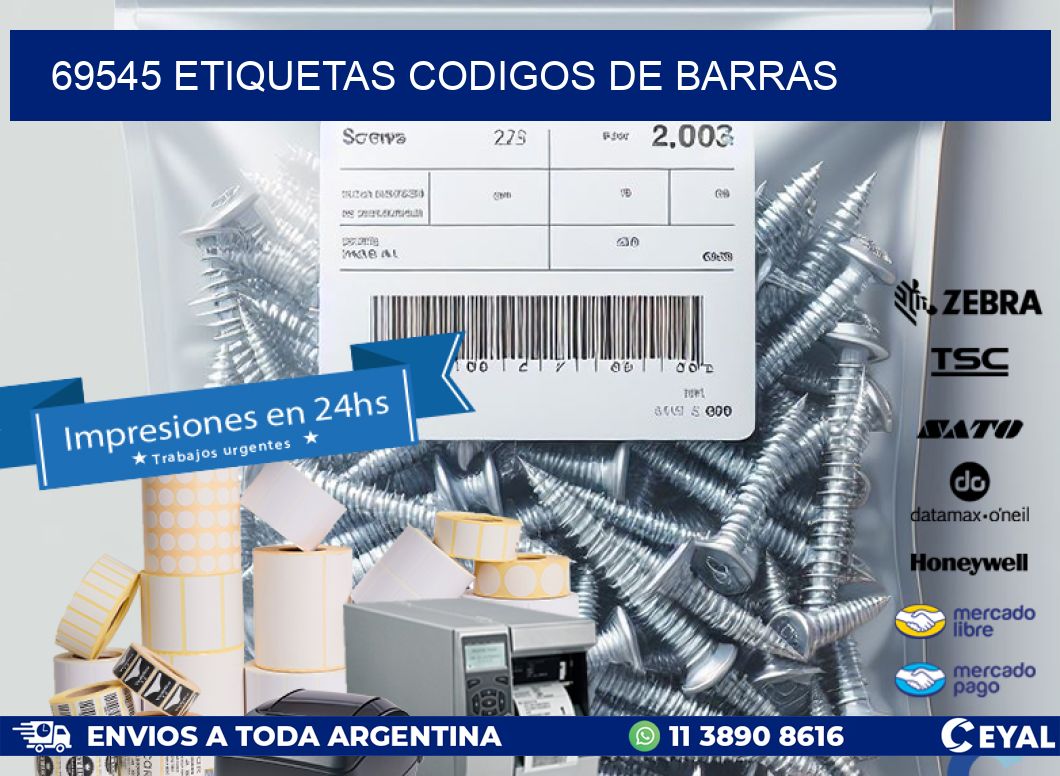 69545 etiquetas codigos de barras