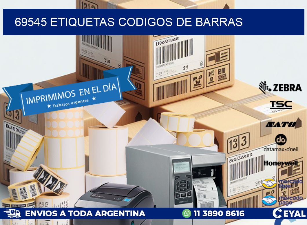 69545 etiquetas codigos de barras