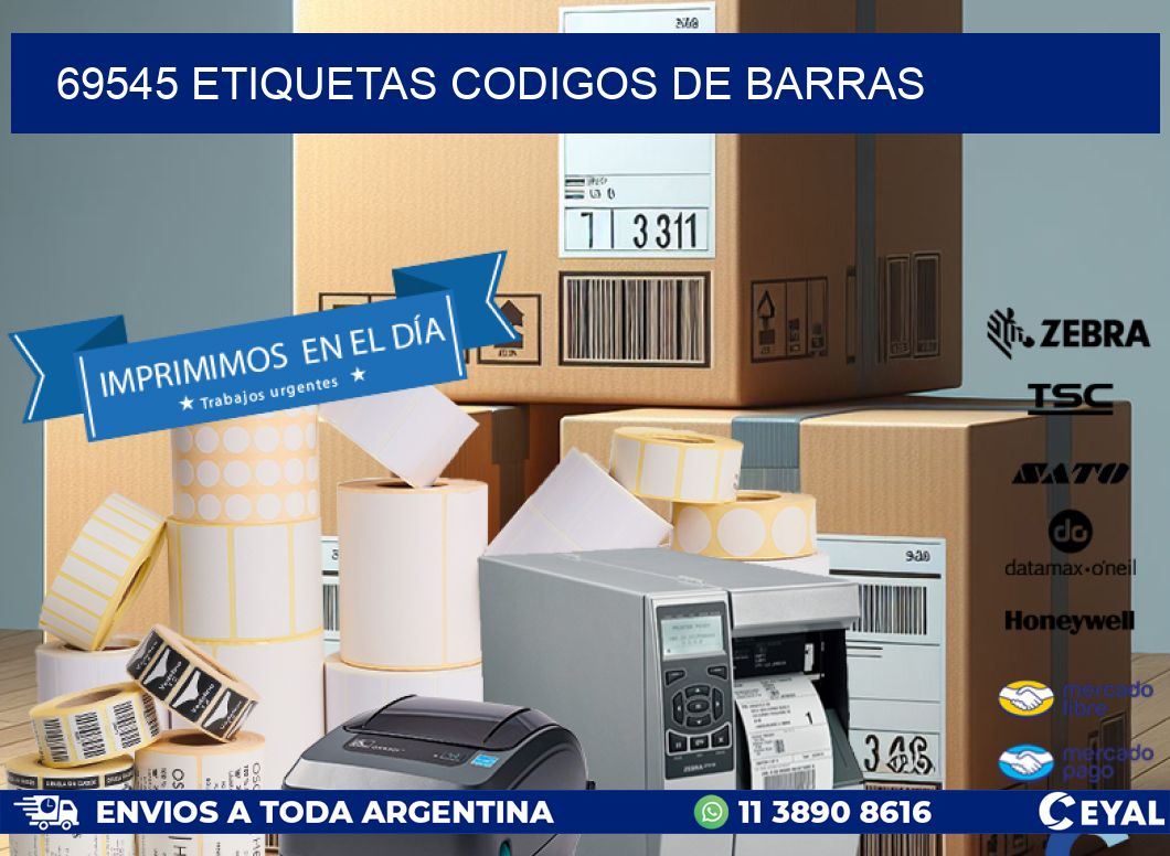 69545 etiquetas codigos de barras