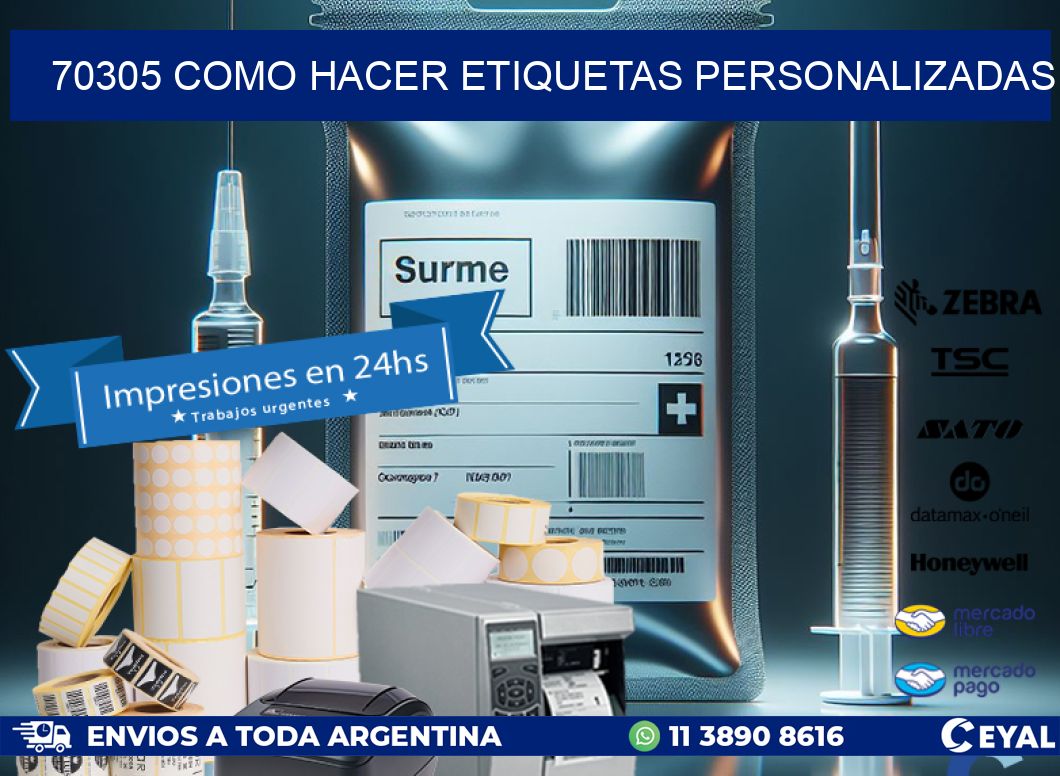 70305 como hacer etiquetas personalizadas