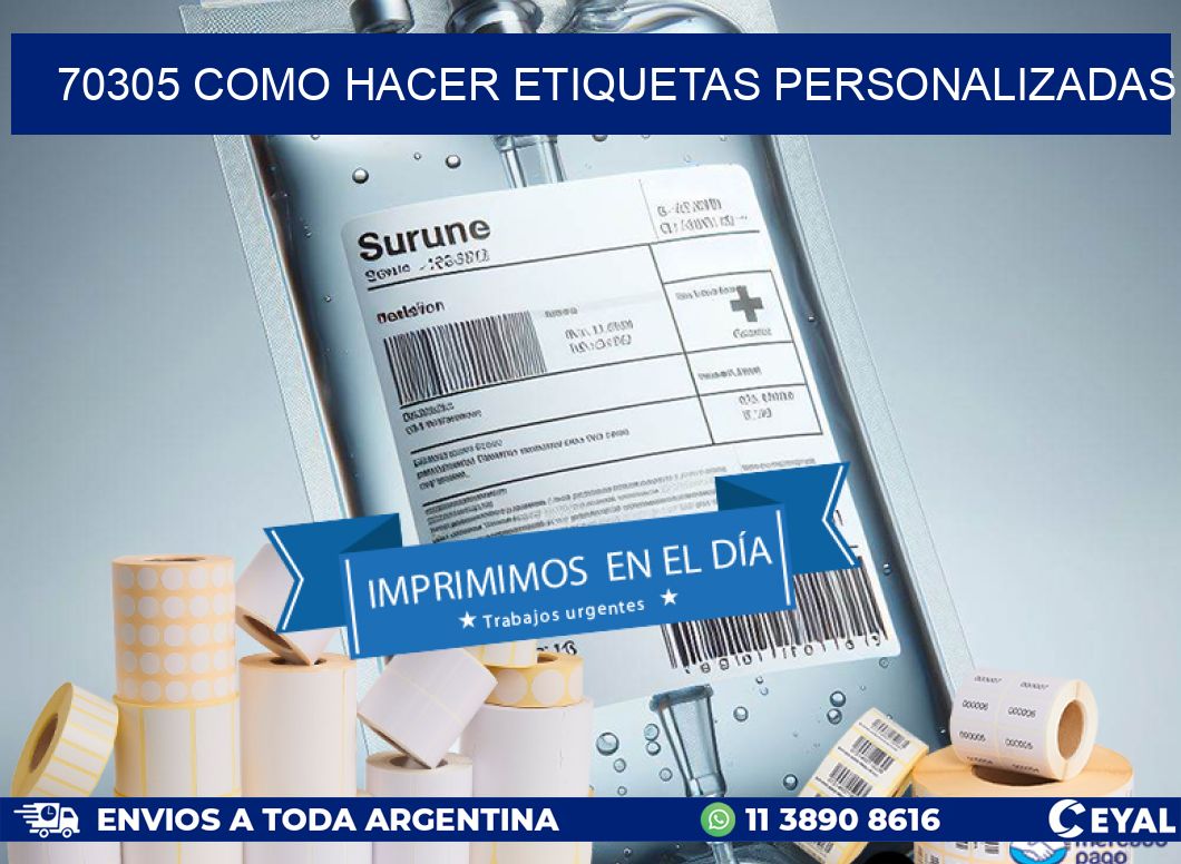 70305 como hacer etiquetas personalizadas