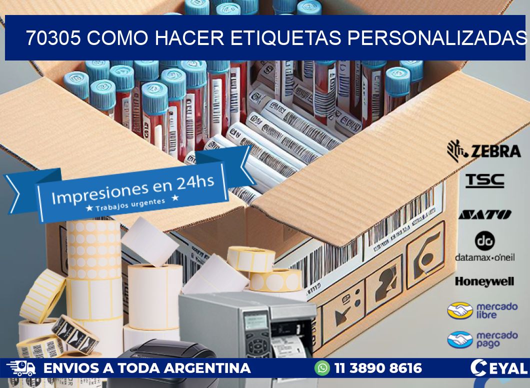 70305 como hacer etiquetas personalizadas