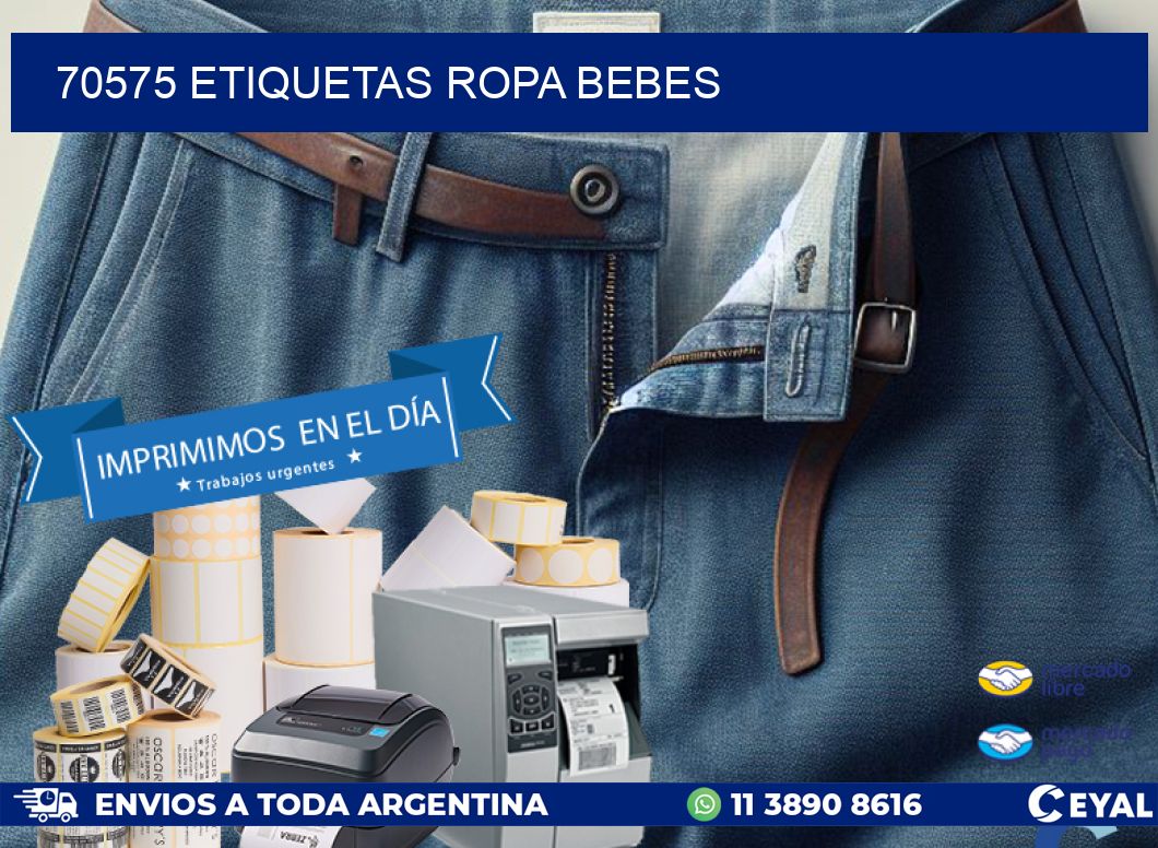 70575 ETIQUETAS ROPA BEBES