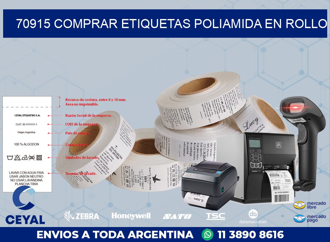 70915 COMPRAR ETIQUETAS POLIAMIDA EN ROLLO