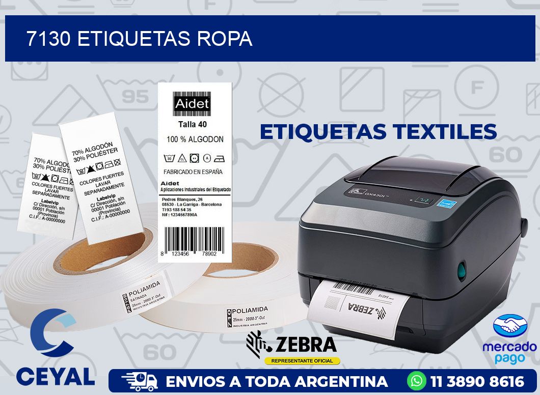 7130 ETIQUETAS ROPA