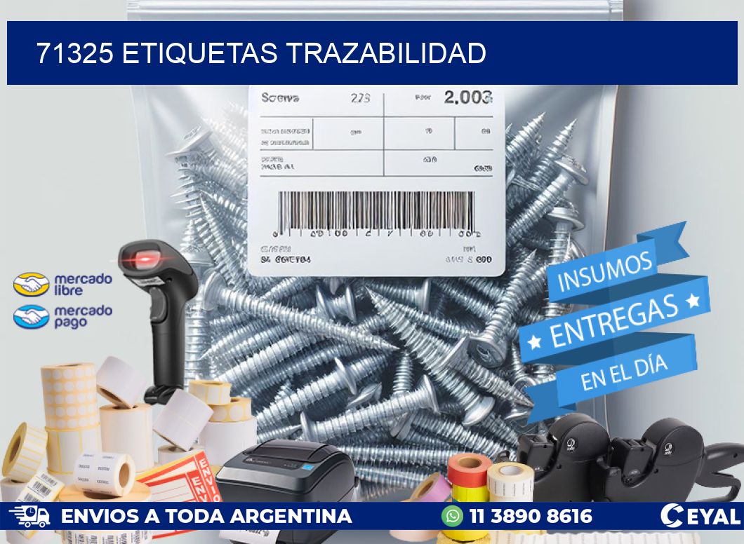 71325 Etiquetas trazabilidad
