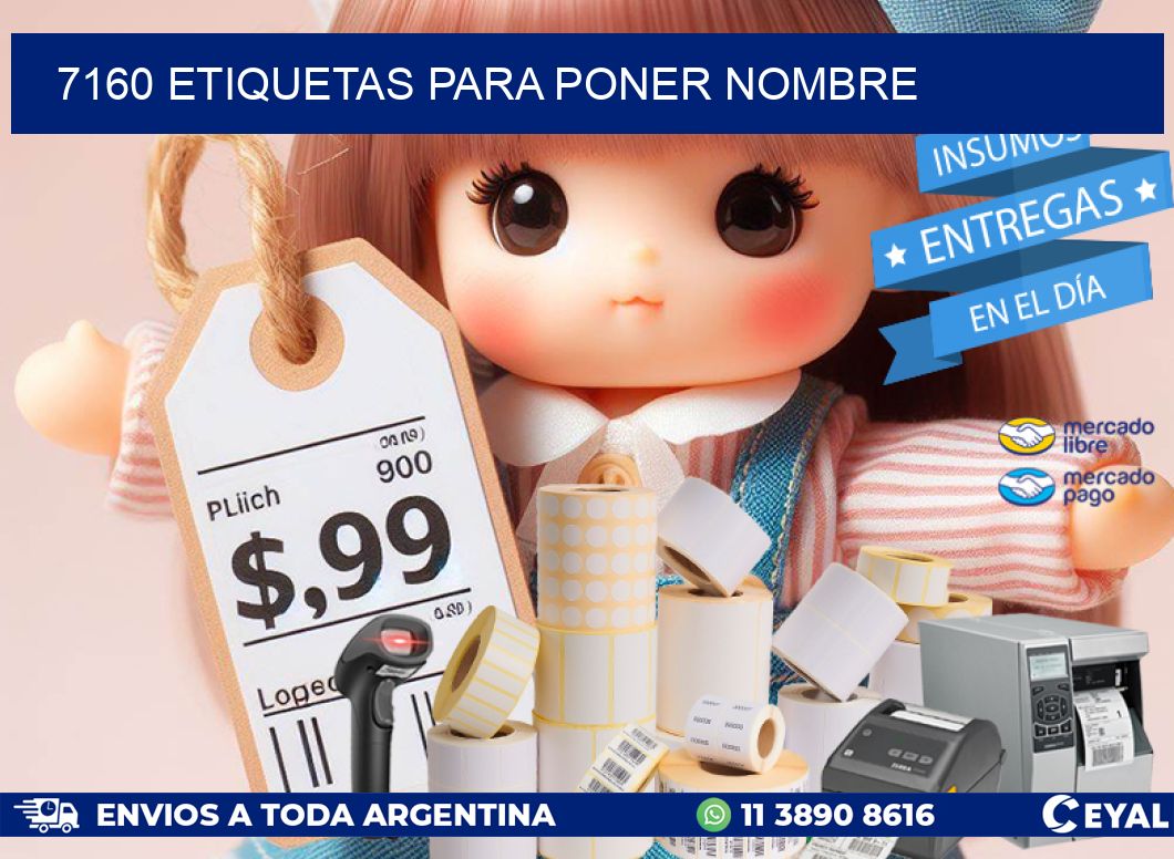 7160 ETIQUETAS PARA PONER NOMBRE
