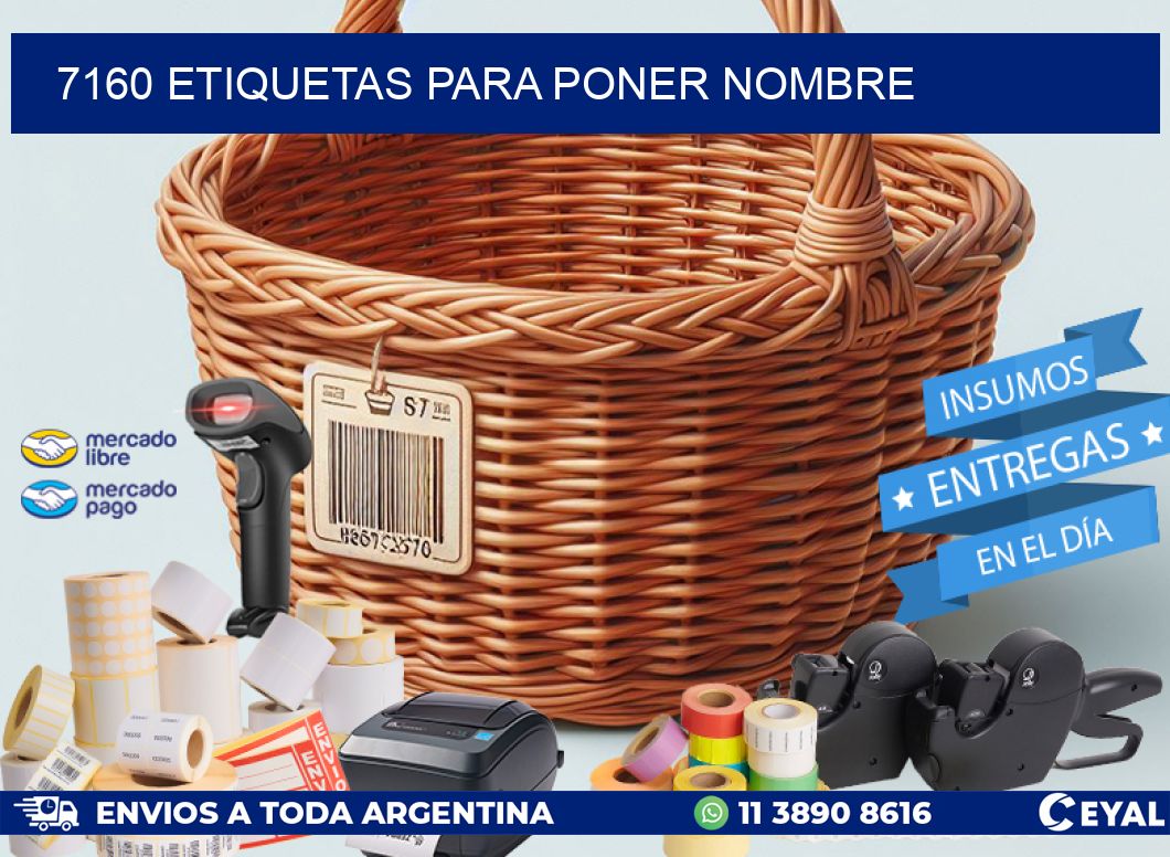 7160 ETIQUETAS PARA PONER NOMBRE