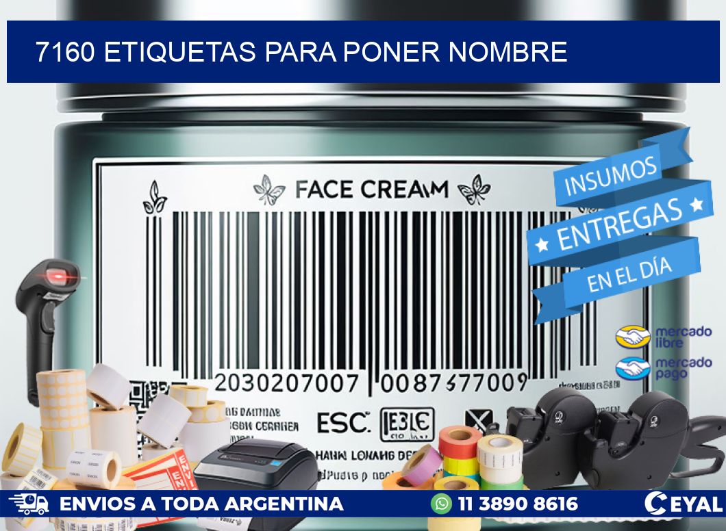 7160 ETIQUETAS PARA PONER NOMBRE