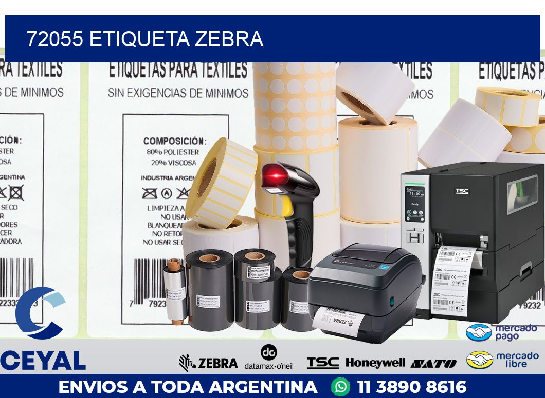 72055 ETIQUETA ZEBRA