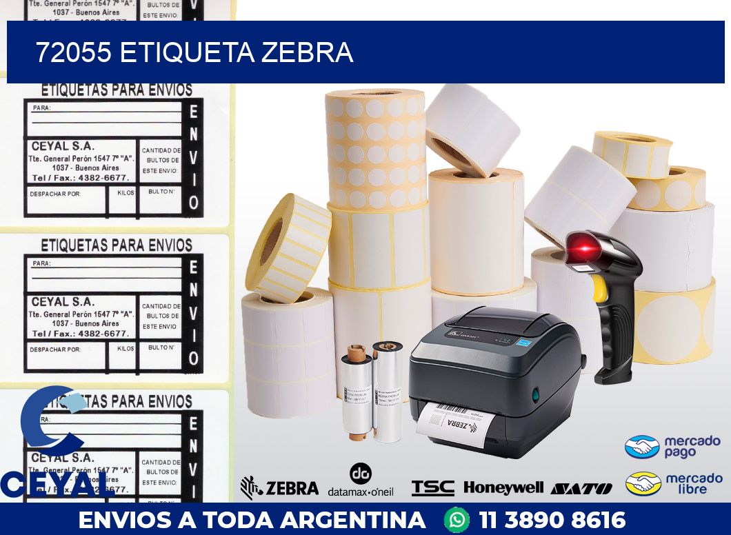 72055 ETIQUETA ZEBRA