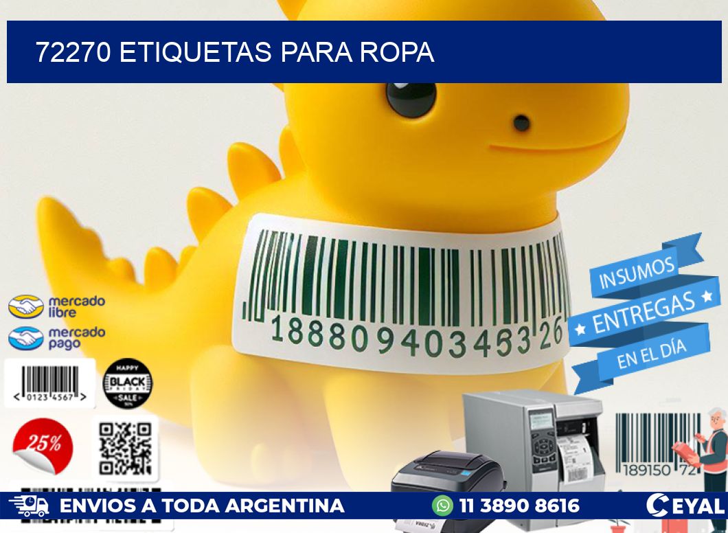 72270 Etiquetas para ropa
