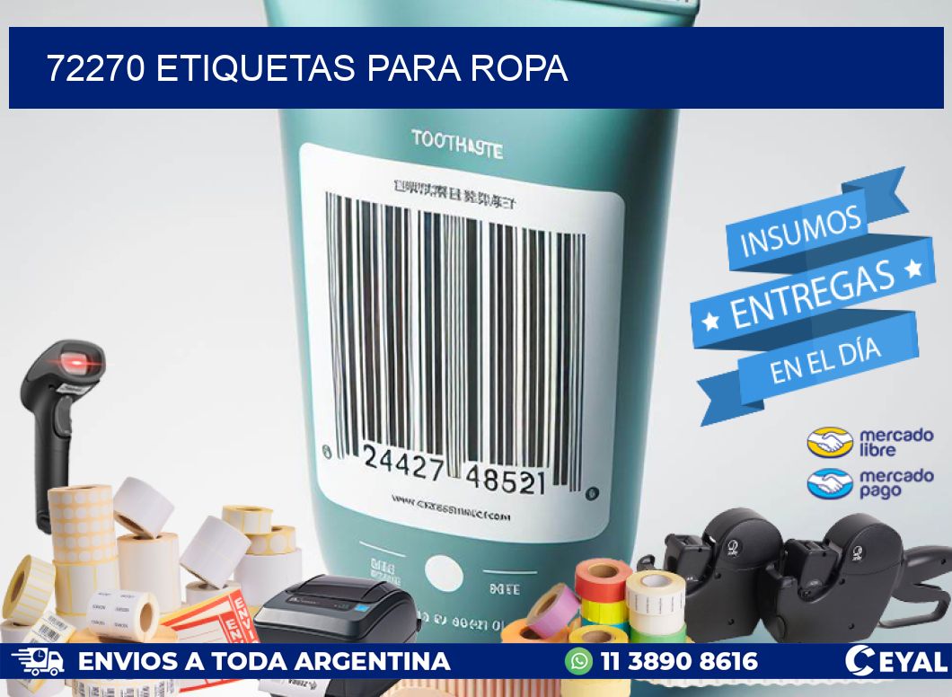 72270 Etiquetas para ropa