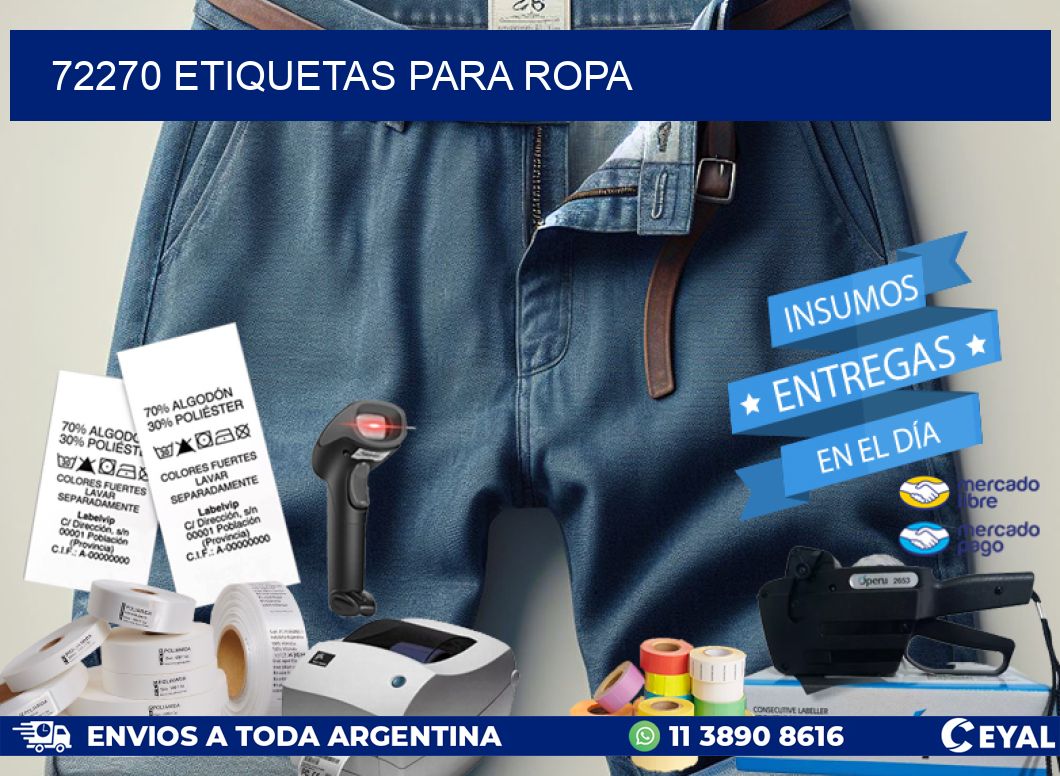72270 Etiquetas para ropa