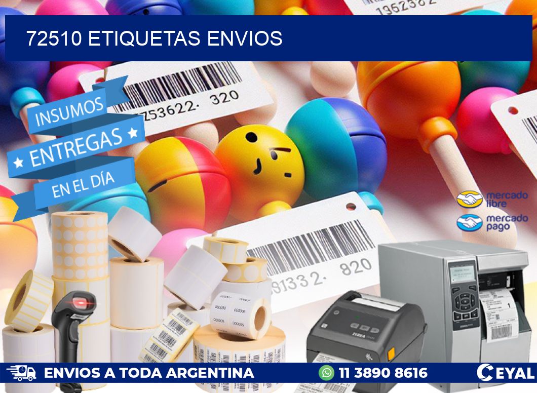 72510 Etiquetas envios