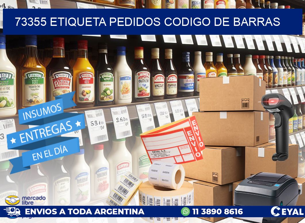 73355 etiqueta pedidos codigo de barras