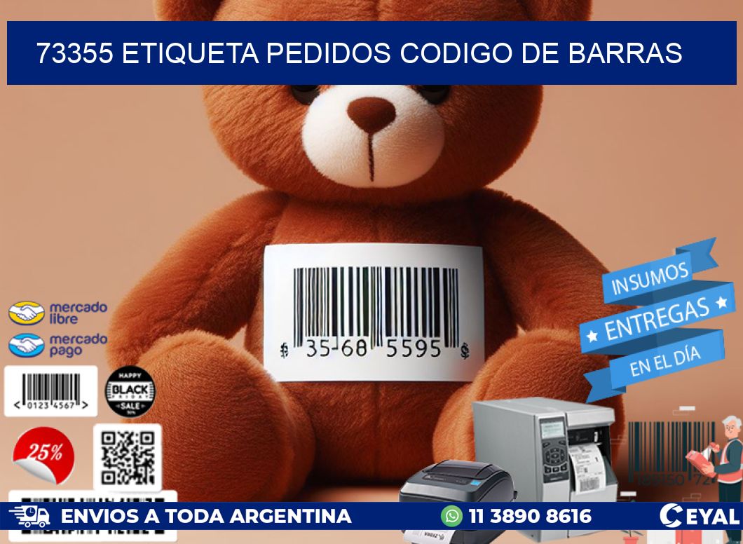 73355 etiqueta pedidos codigo de barras