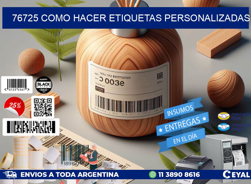 76725 como hacer etiquetas personalizadas