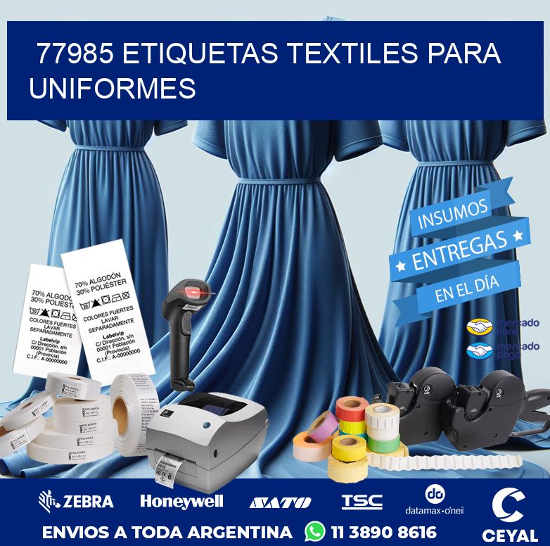 77985 ETIQUETAS TEXTILES PARA UNIFORMES
