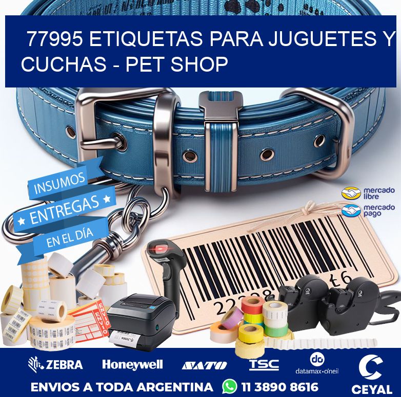 77995 ETIQUETAS PARA JUGUETES Y CUCHAS - PET SHOP