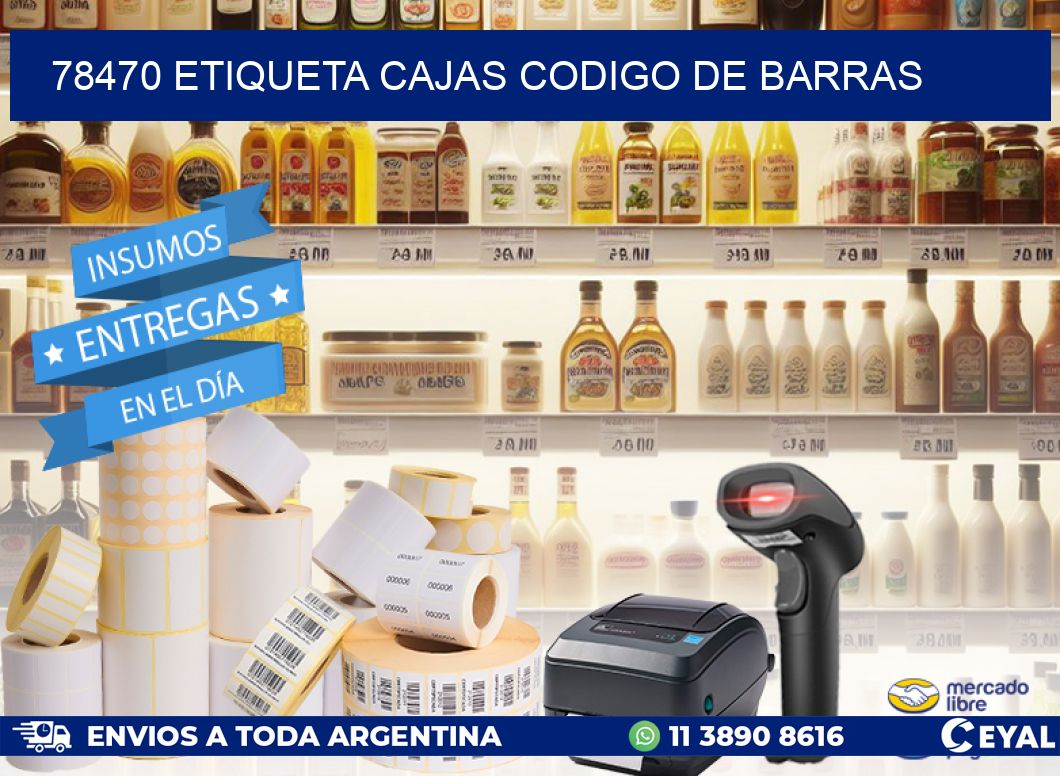 78470 etiqueta cajas codigo de barras