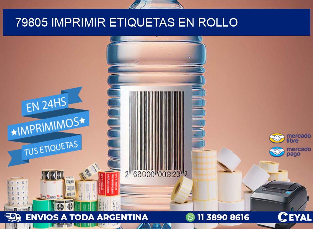 79805 imprimir etiquetas en rollo