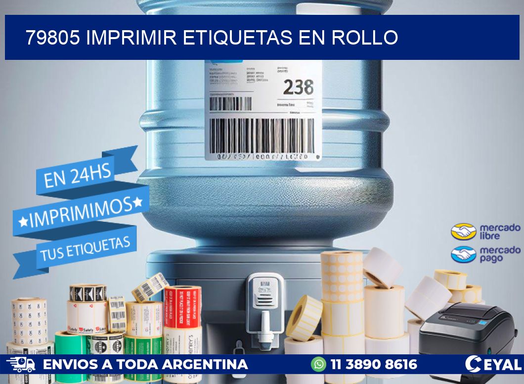 79805 imprimir etiquetas en rollo