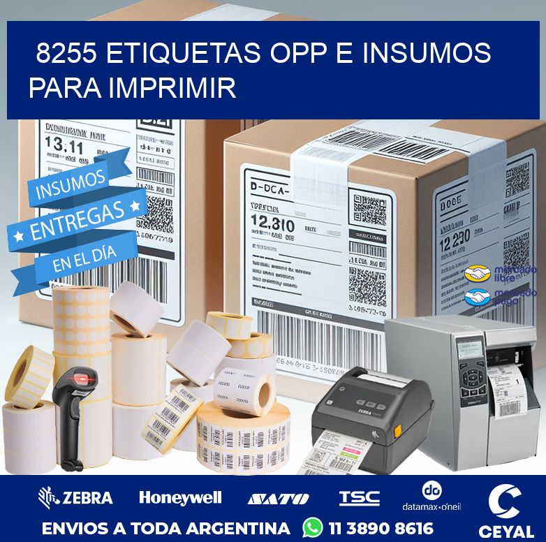 8255 ETIQUETAS OPP E INSUMOS PARA IMPRIMIR