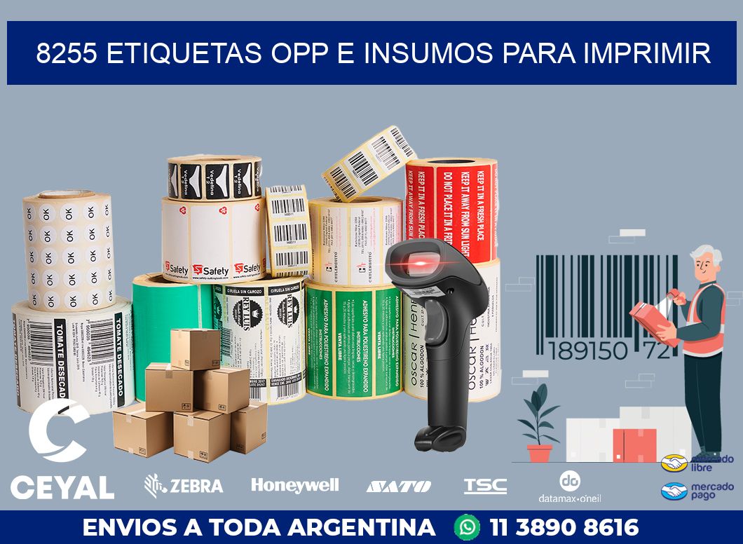 8255 ETIQUETAS OPP E INSUMOS PARA IMPRIMIR